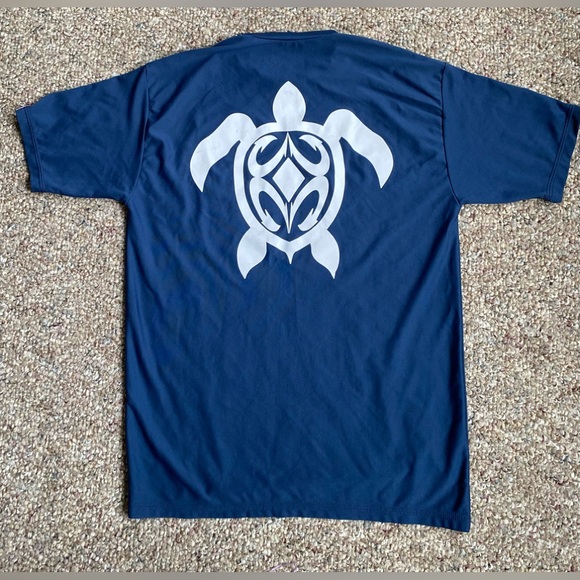 Kore Dry Tribal Swim Honu Kamaaina Turtle Hawaii Hawaiian T-Shirt Tee Shirt M - Picture 1 of 6